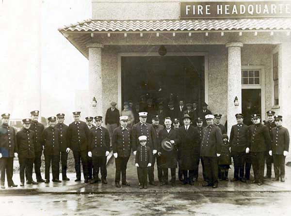 Outside Fire Headquarters
